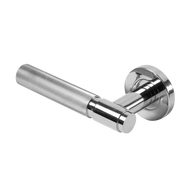 Marko Door Handle Linear Reeded Chrome