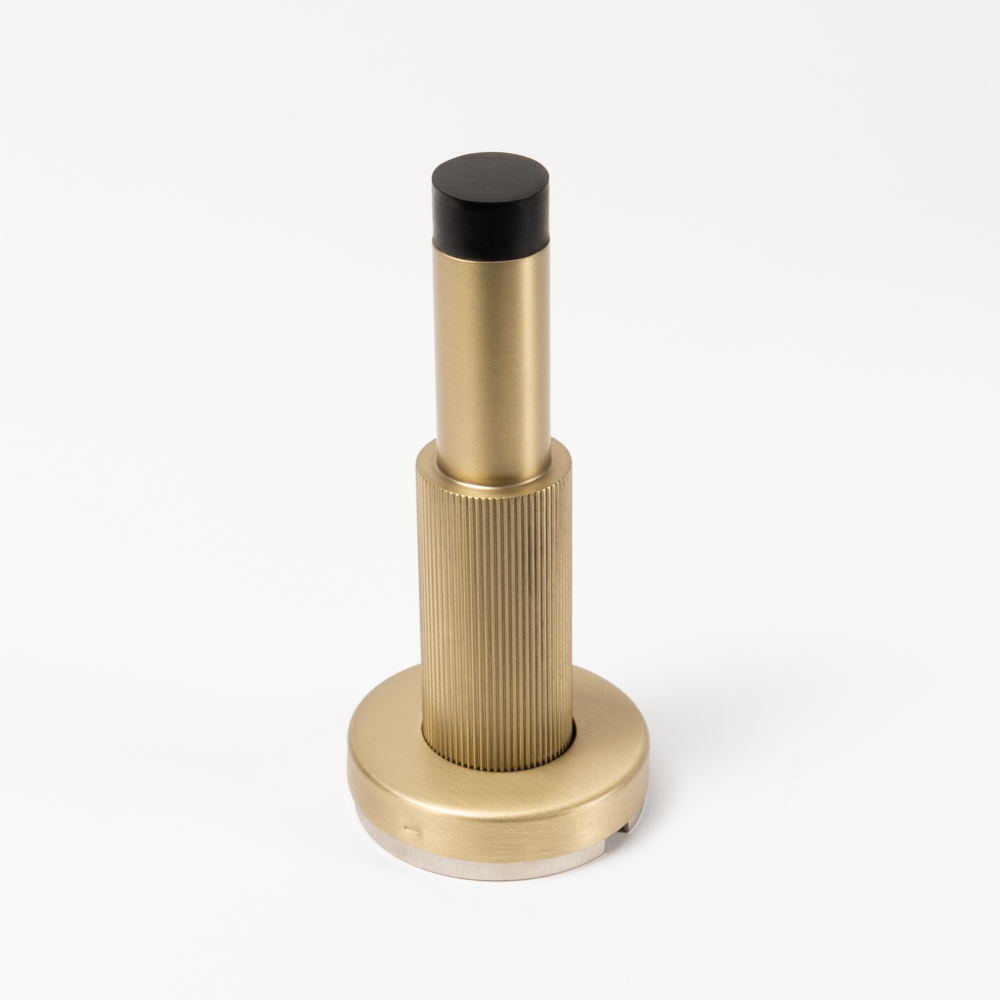 Wilma Linear Door Wall Stop Brushed Brass Gold