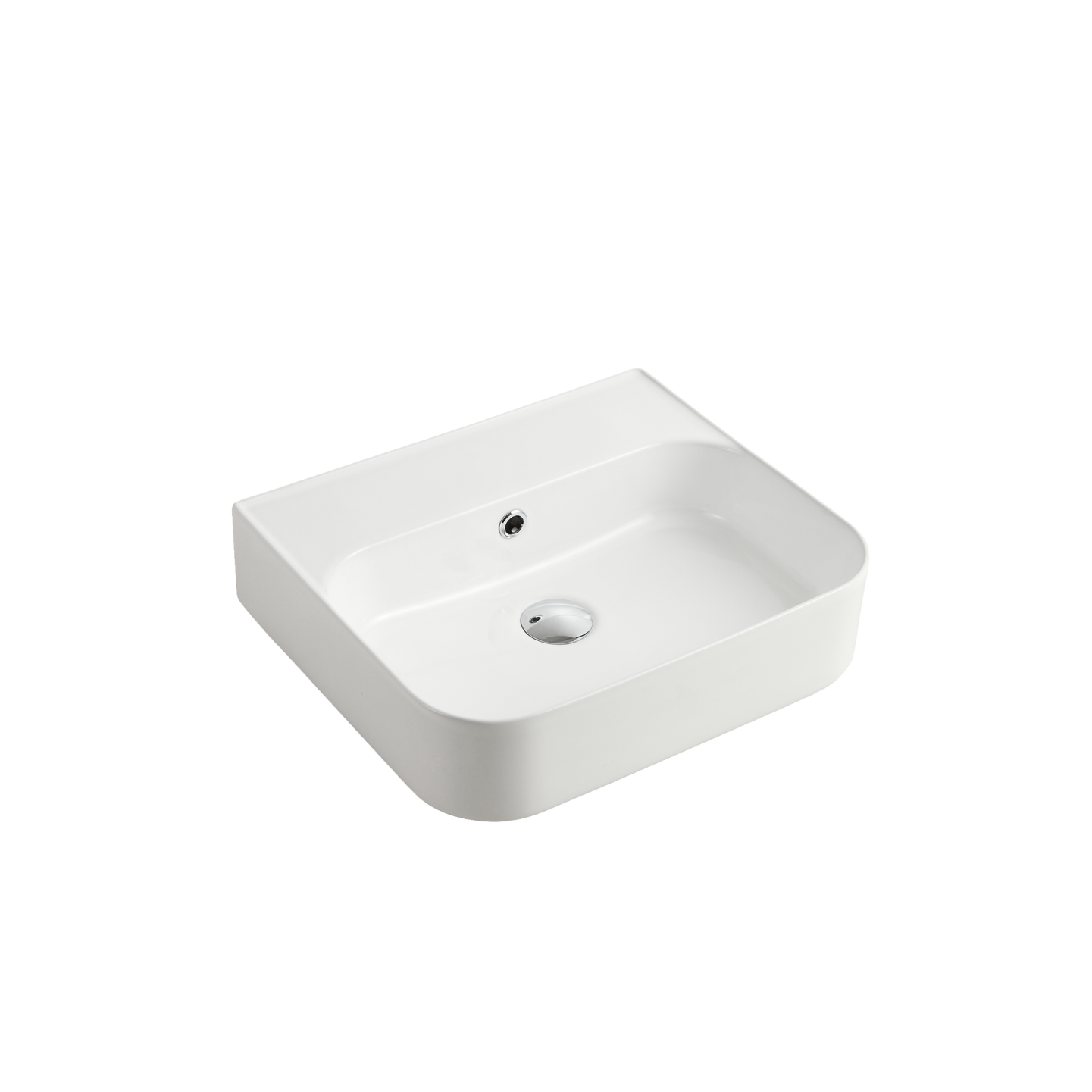 Dublin Counter Top Basin With No Tap Hole White