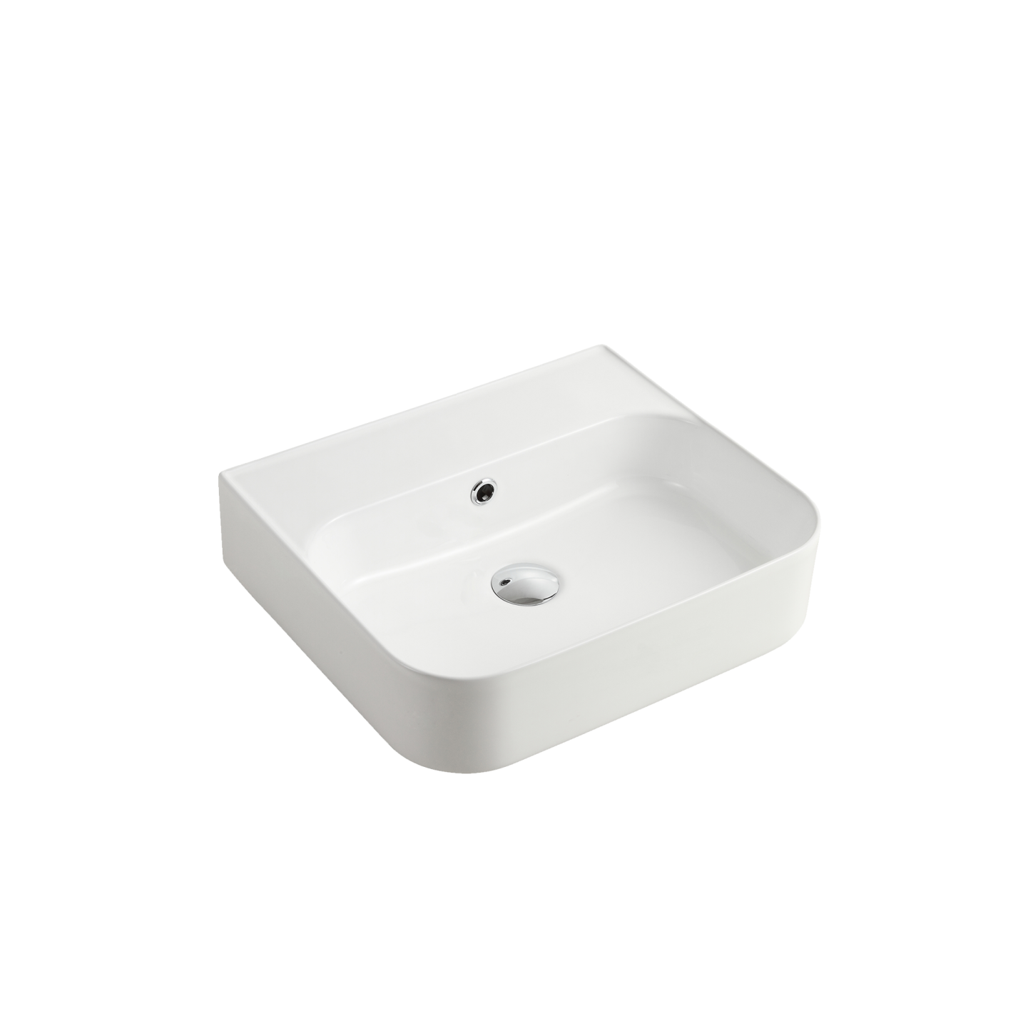 Dublin Wall Hung Basin With No Tap Hole White