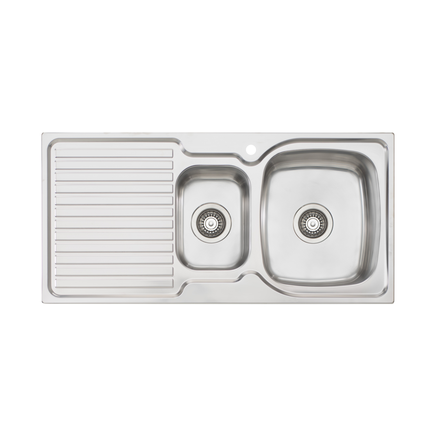 Endeavour 1 And 1/2 Bowl Sink With Drainer Right Stainless Steel