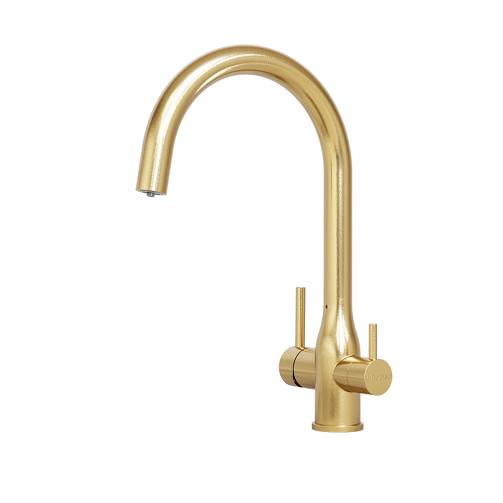 Puretec Tripla Elite Brushed Gold Stainless Steel