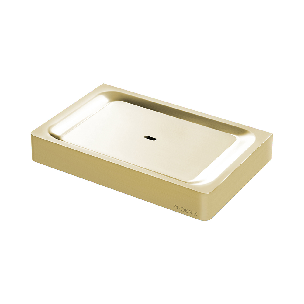 Gloss Soap Dish Brushed Gold