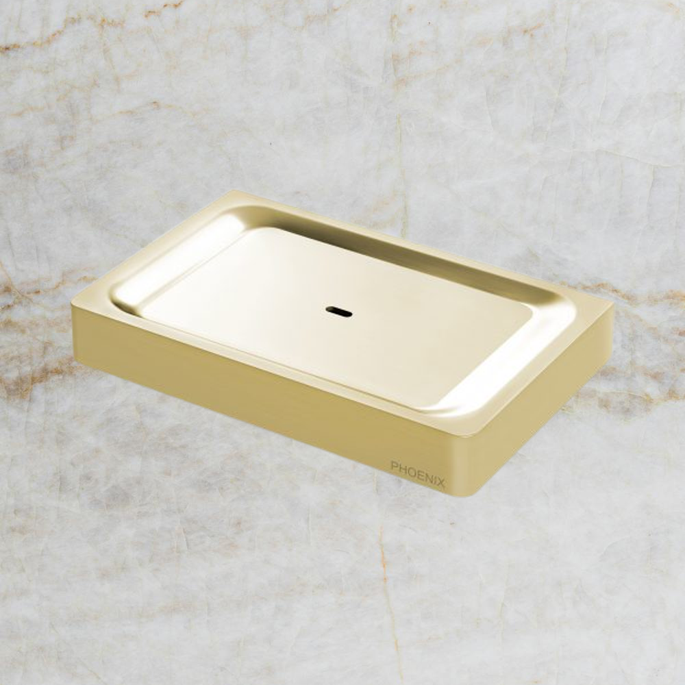 Gloss Soap Dish Brushed Gold