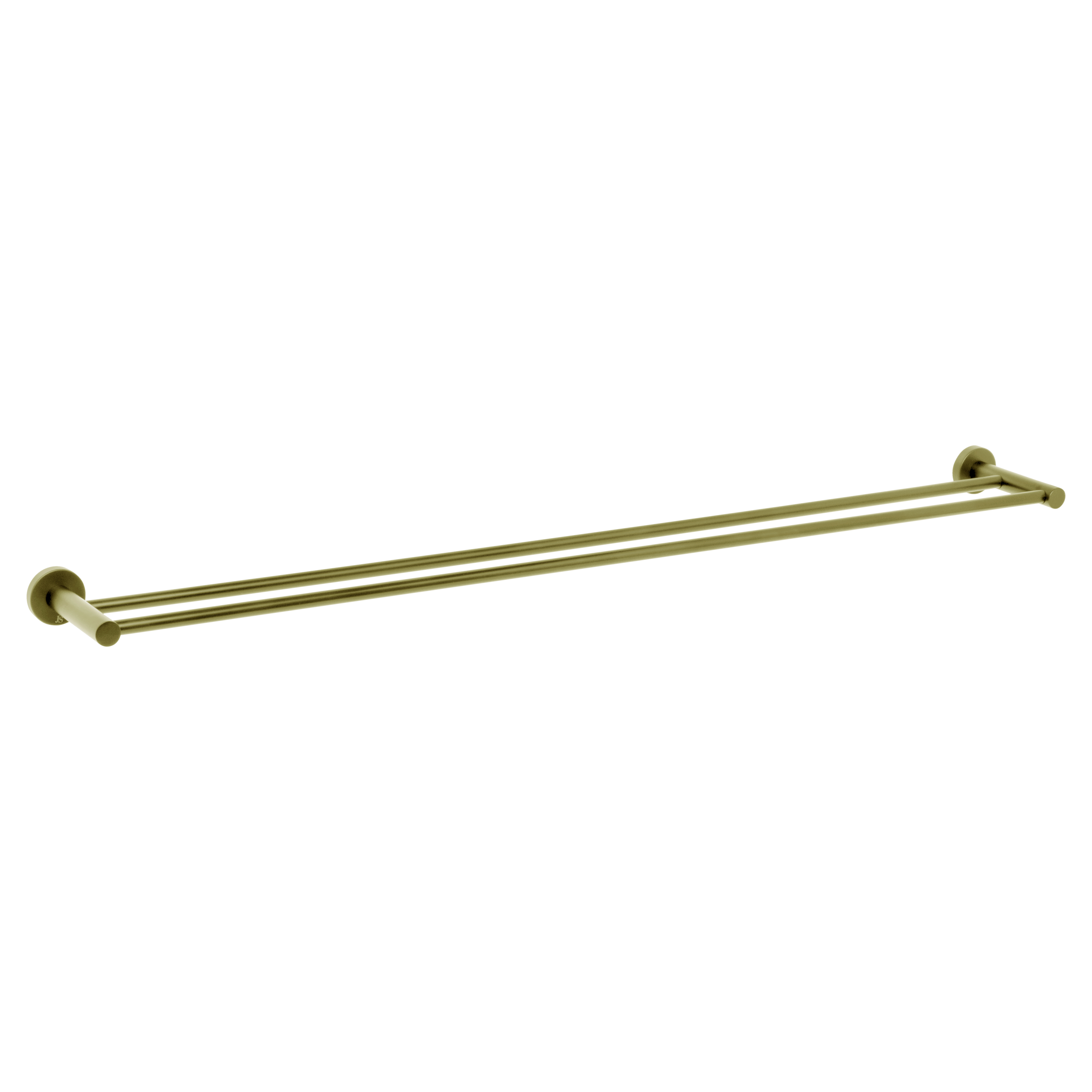 Venezia Double Towel Rail 900mm Brushed Brass Gold