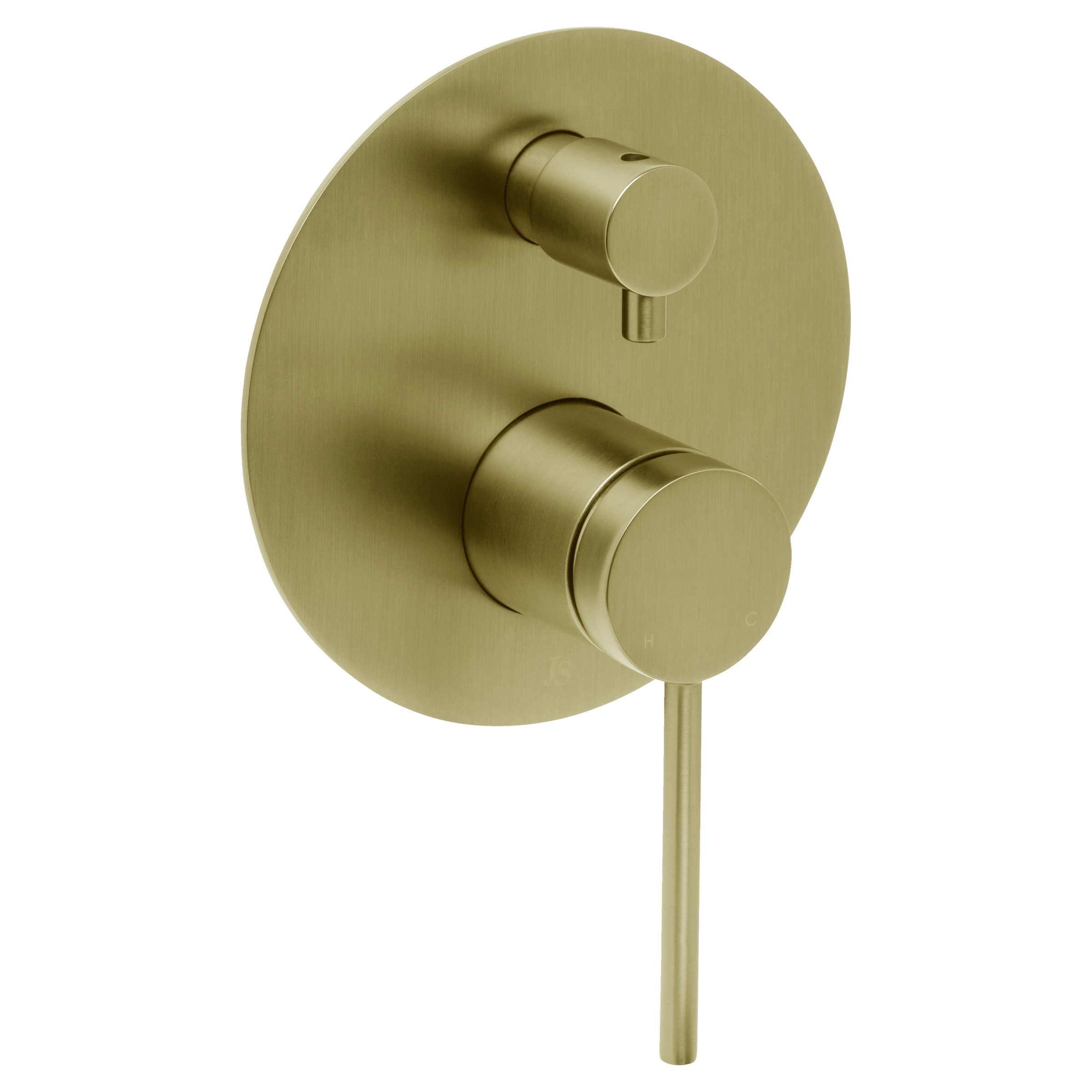 Venezia Shower Mixer With Diverter Brushed Brass Gold