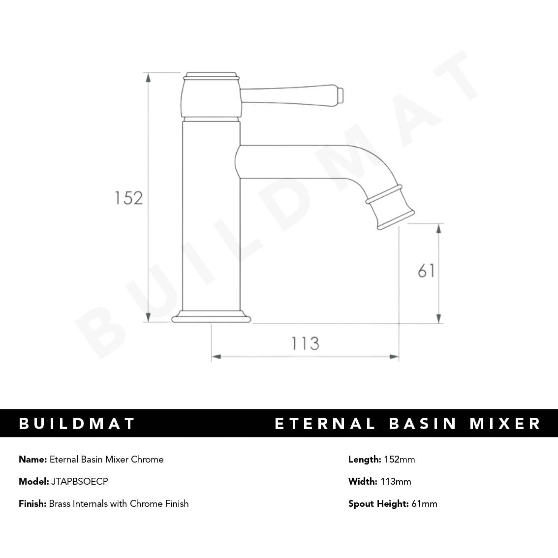 Eternal Basin Mixer Chrome