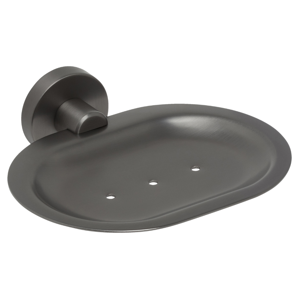 Venezia Soap Dish Brushed Gunmetal