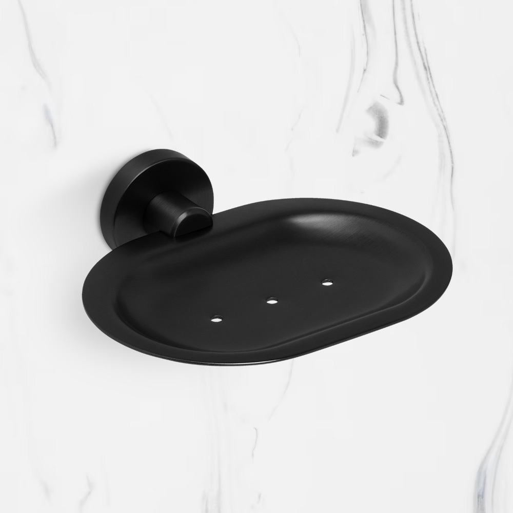 Venezia Soap Dish Matte Black