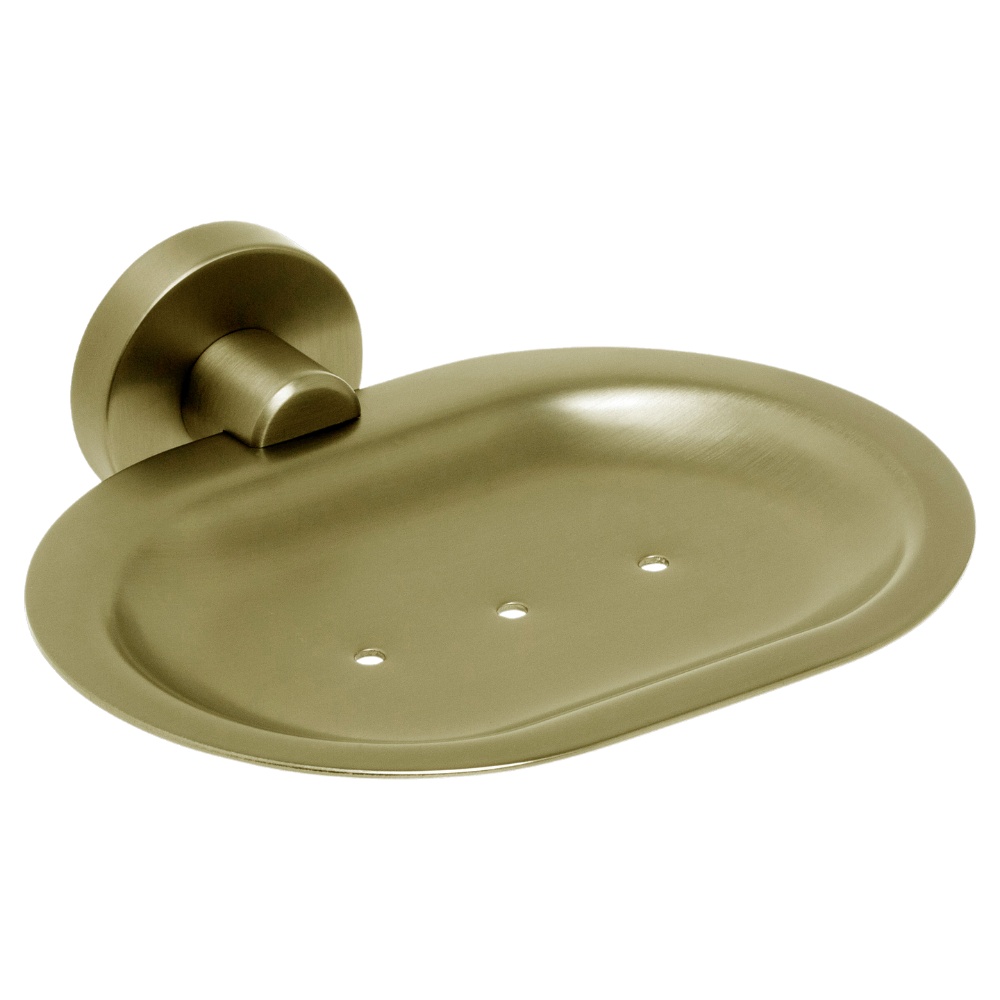 Venezia Soap Dish Brushed Brass Gold