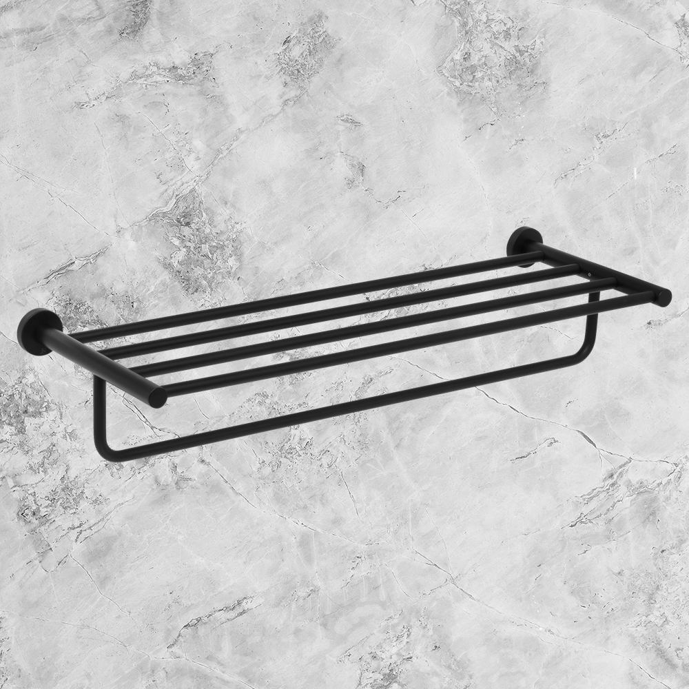 Venezia Towel Rack Matte Black