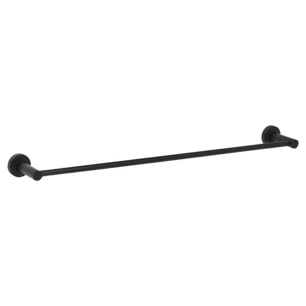 Venezia Single Towel Rail 600mm Matte Black