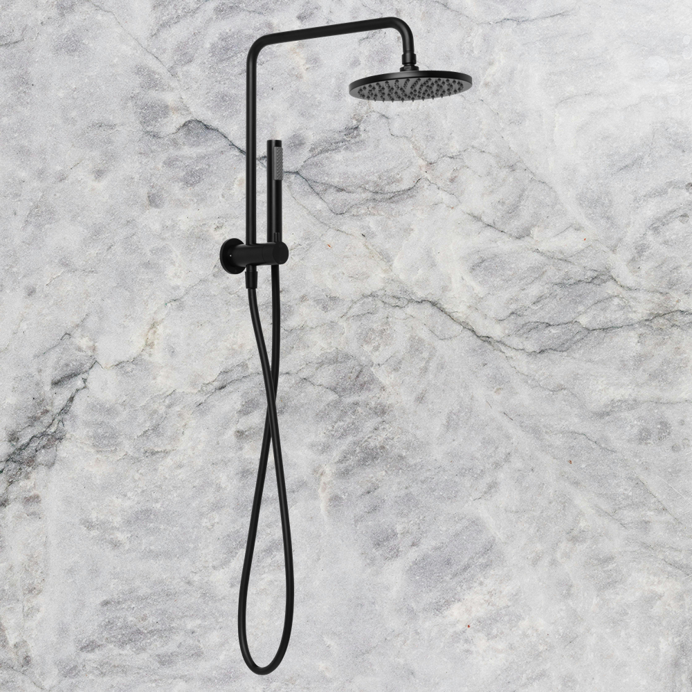 Venezia Short Twin Shower Matte Black