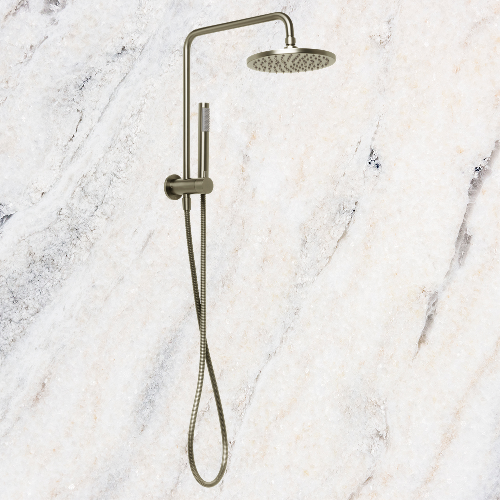 Venezia Short Twin Shower Brushed Nickel