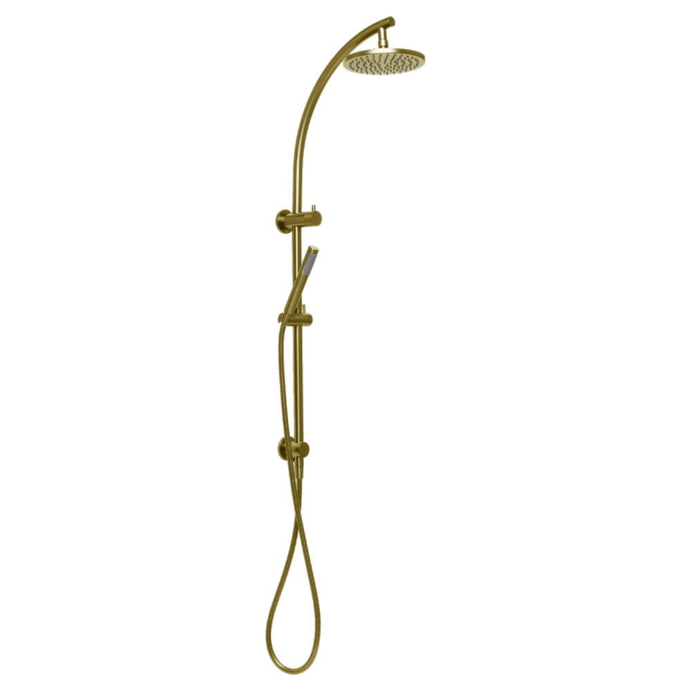 Venezia Twin Shower Brushed Brass Gold