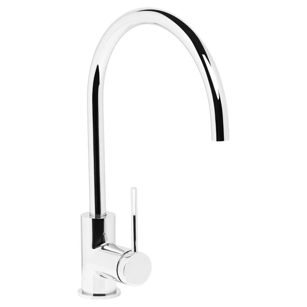 Venezia Gooseneck Sink Mixer Chrome