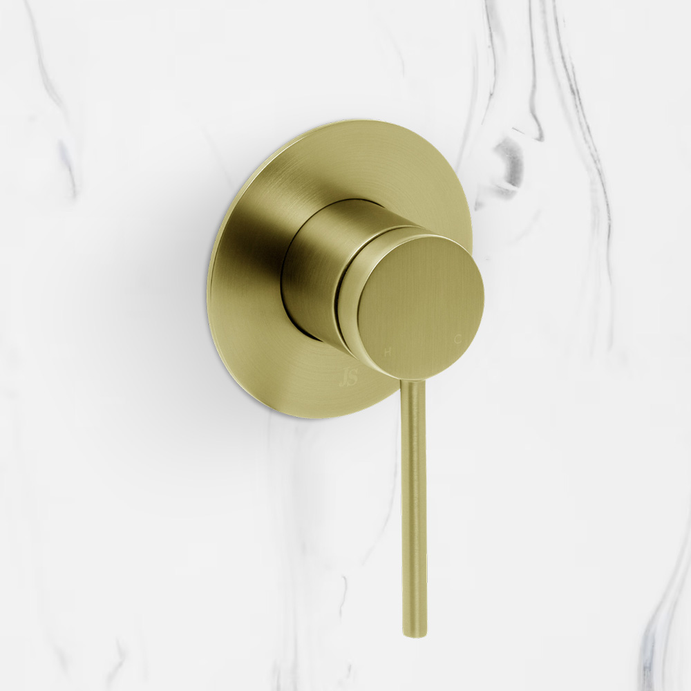 Venezia Shower Mixer Brushed Brass Gold