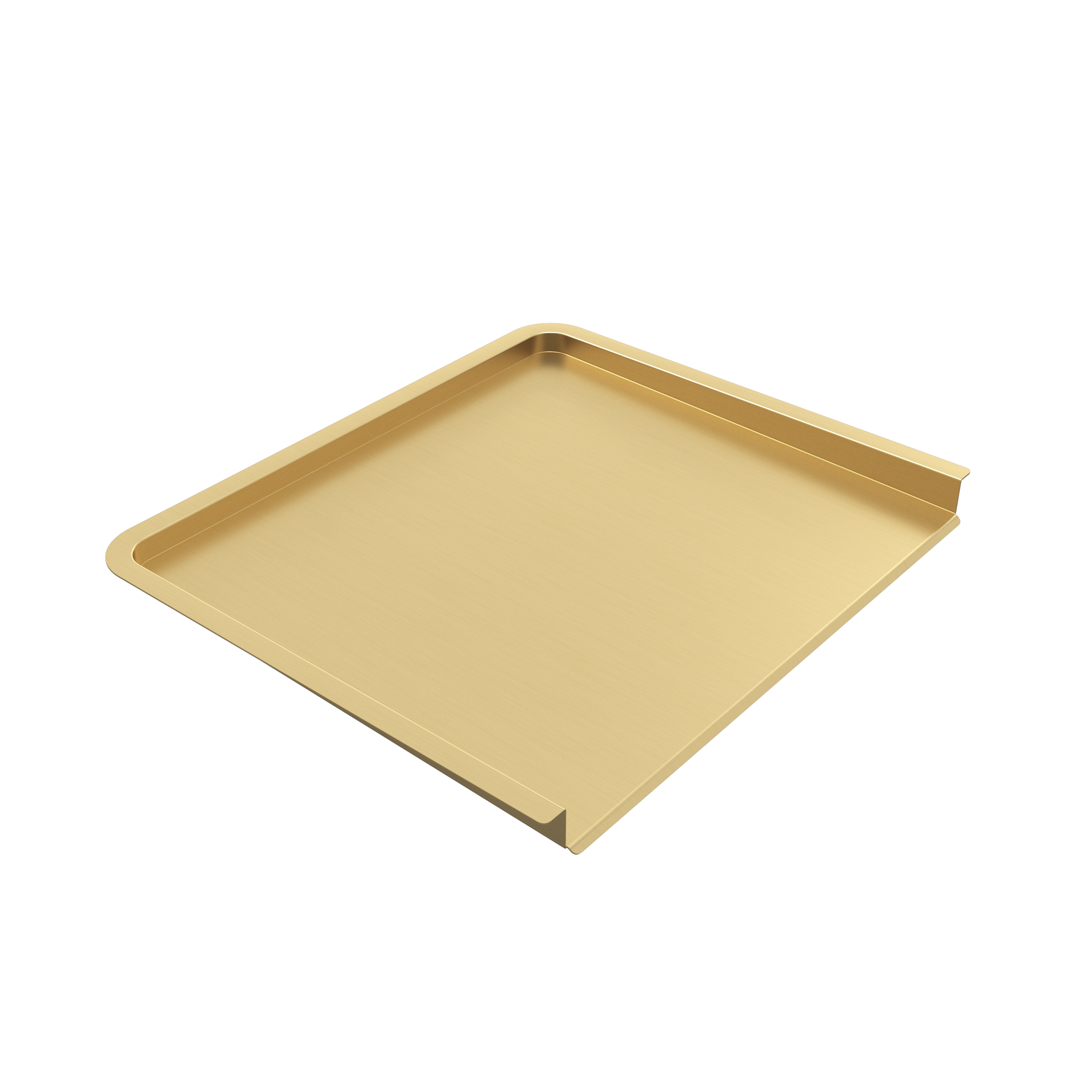 Aiden Portable Drain Board Brushed Brass Gold