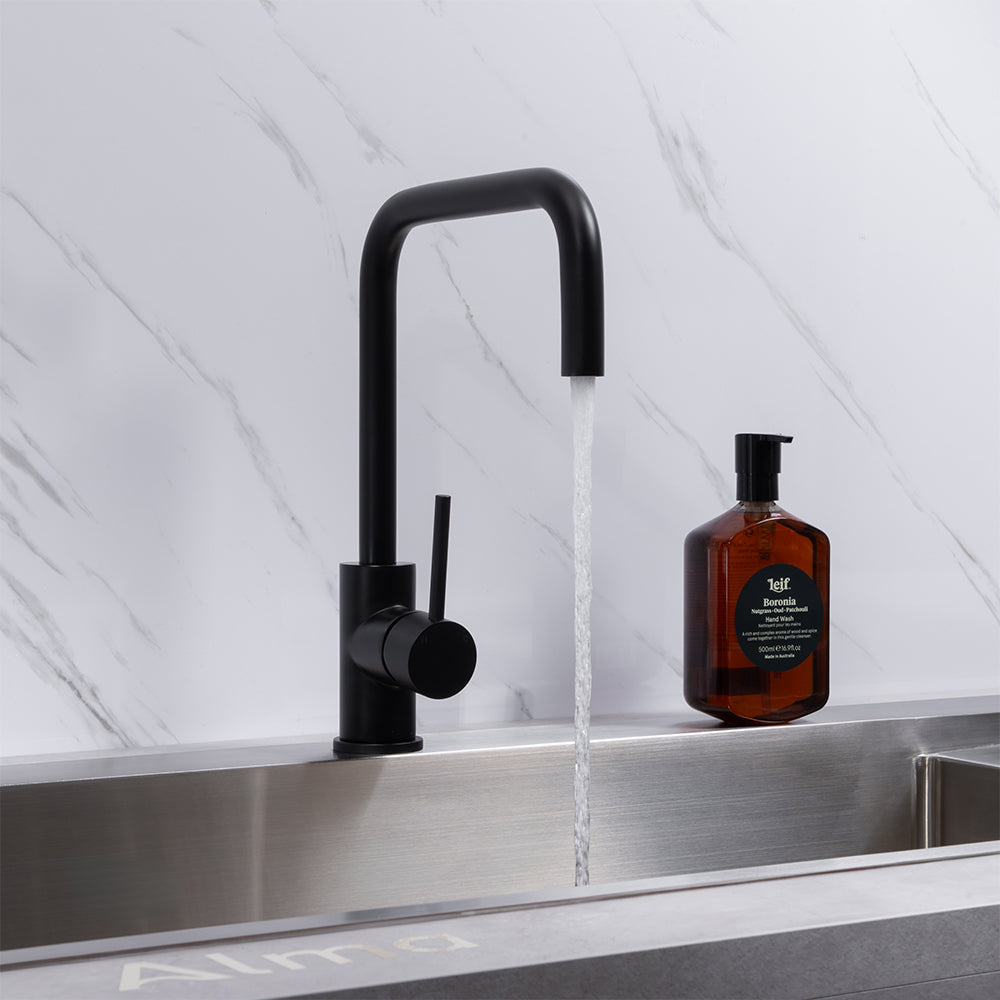 Charlotte Matte Black Square Mixer