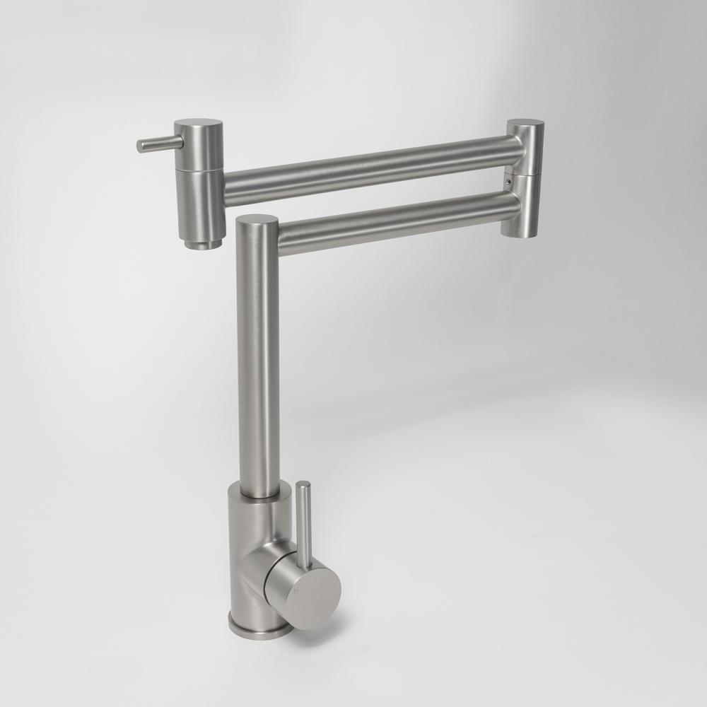 Barbara Bench Pot Filler Brushed Nickel