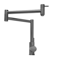 Barbara Bench Pot Filler Brushed Gunmetal