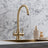 Fleta Brushed Brass Gold 3 Way Filter Water Tap