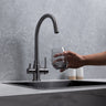 Fleta Brushed Gunmetal 3 Way Filter Water Tap