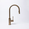 Mira Brushed Vintage Antique Brass Pull Out Mixer