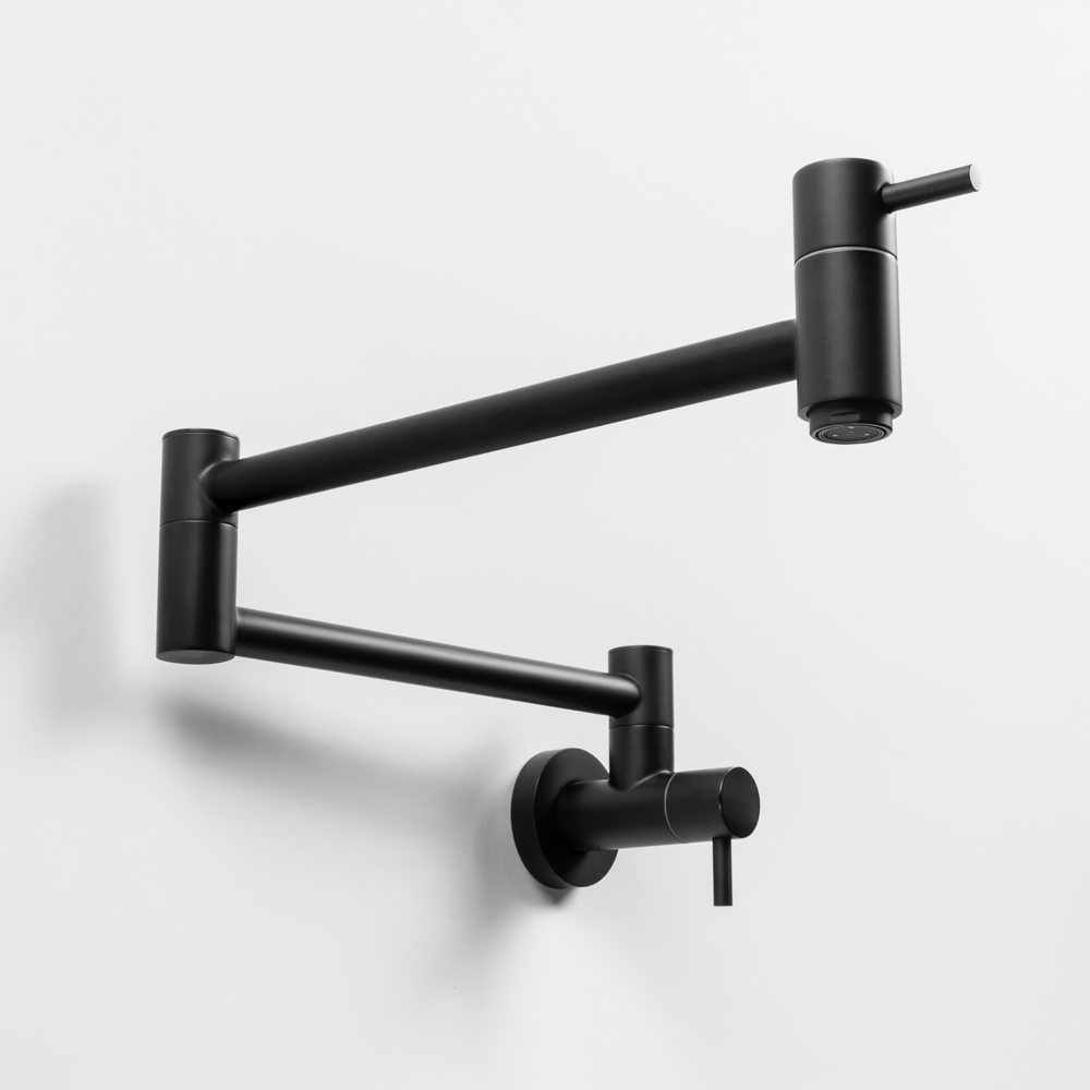 Winslow Wall Pot Filler Matte Black