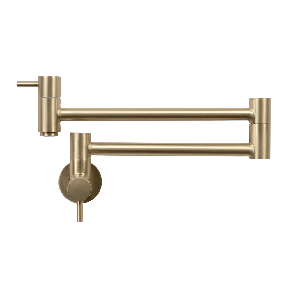 Winslow Wall Pot Filler Brushed Brass Gold – Buildmat