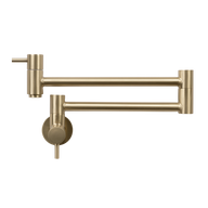 Winslow Wall Pot Filler Brushed Brass Gold