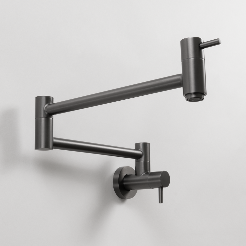 Winslow Wall Pot Filler Brushed Gunmetal