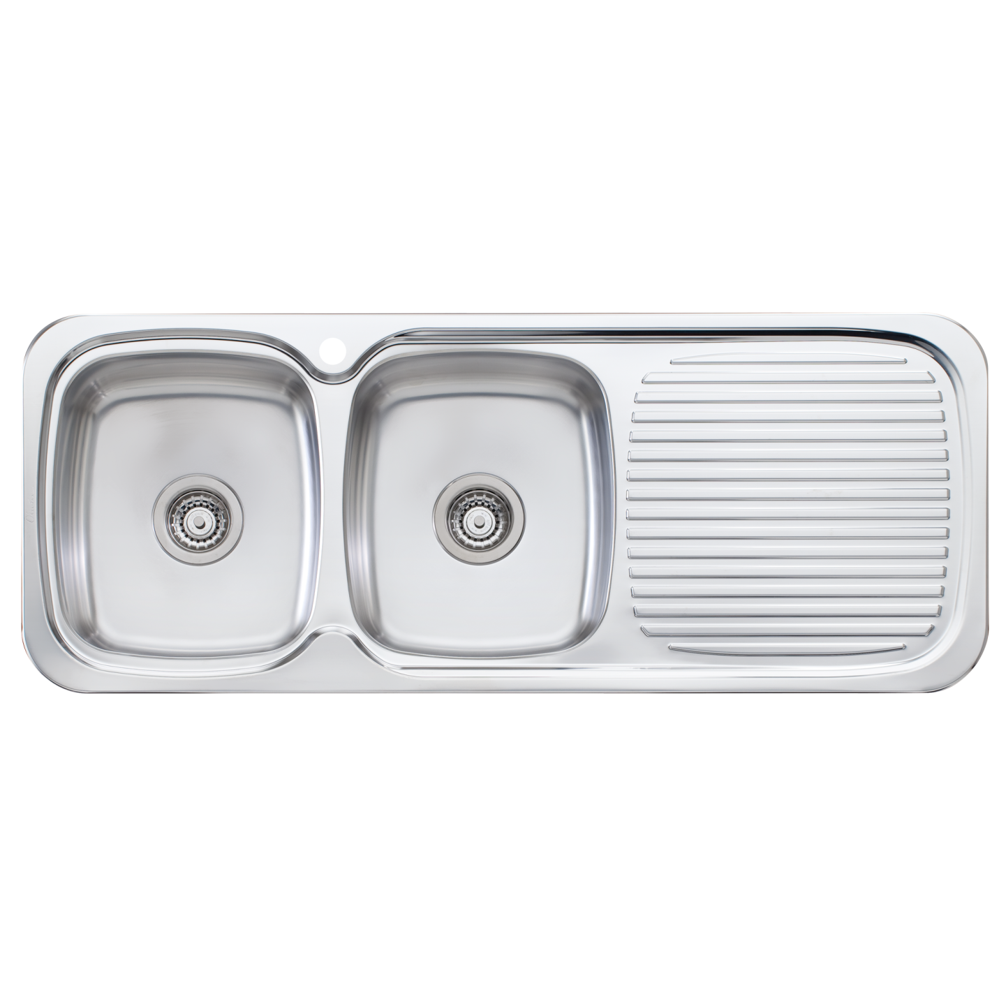 Lakeland Double Bowl Sink With Drainer Left Stainless Steel