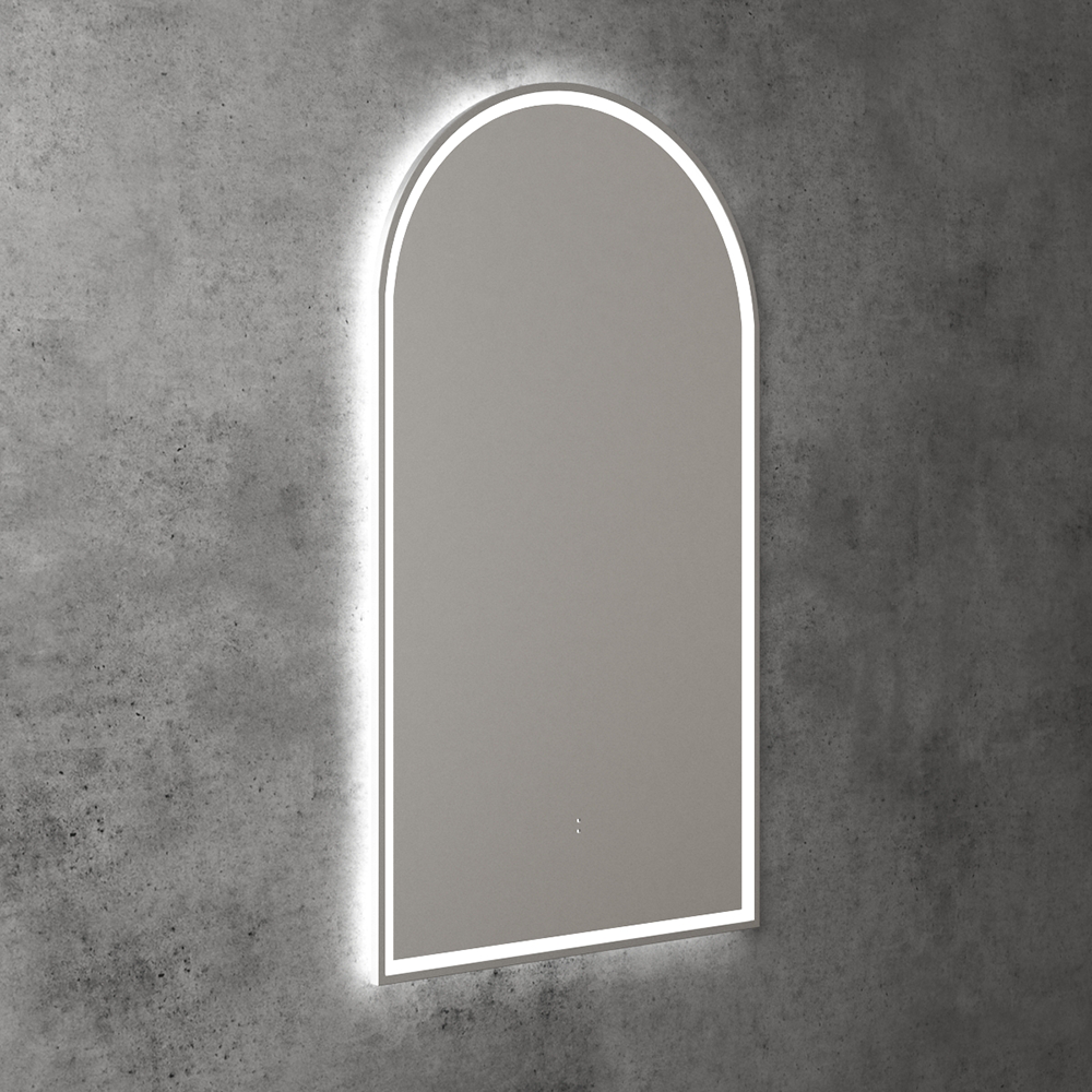 Canterbury Arch LED Mirror Brushed Nickel