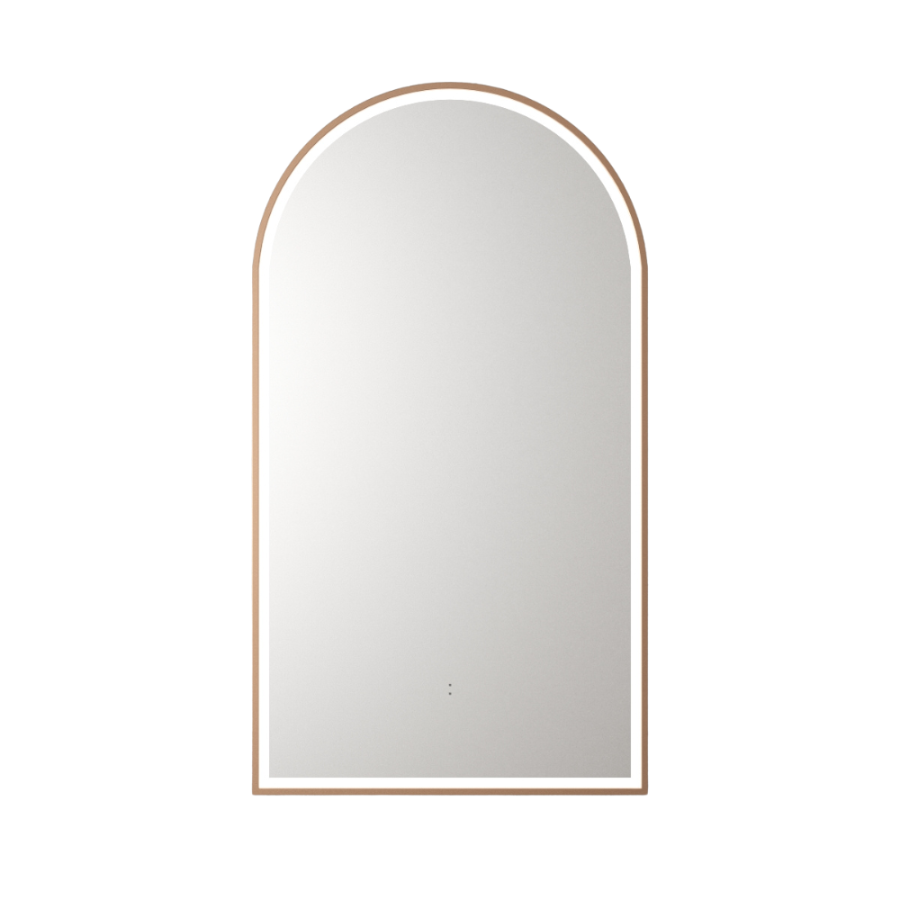 Canterbury Arch LED Mirror Brushed Bronze