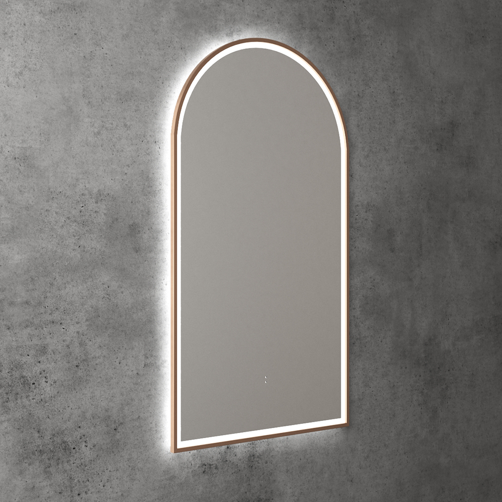 Canterbury Arch LED Mirror Brushed Bronze