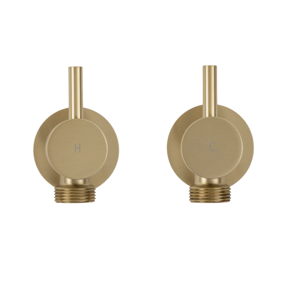 Menzo Brushed Brass Gold Washing Machine Tap