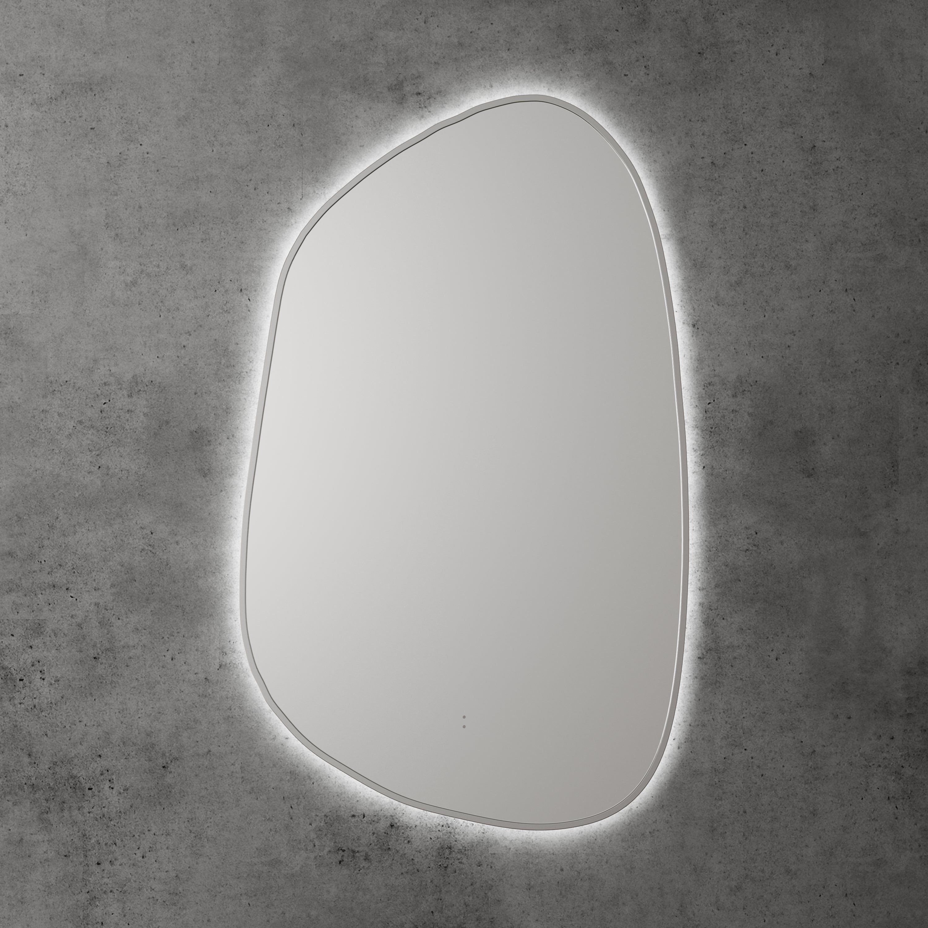 Tarcoola Asymmetric LED Mirror Brushed Nickel