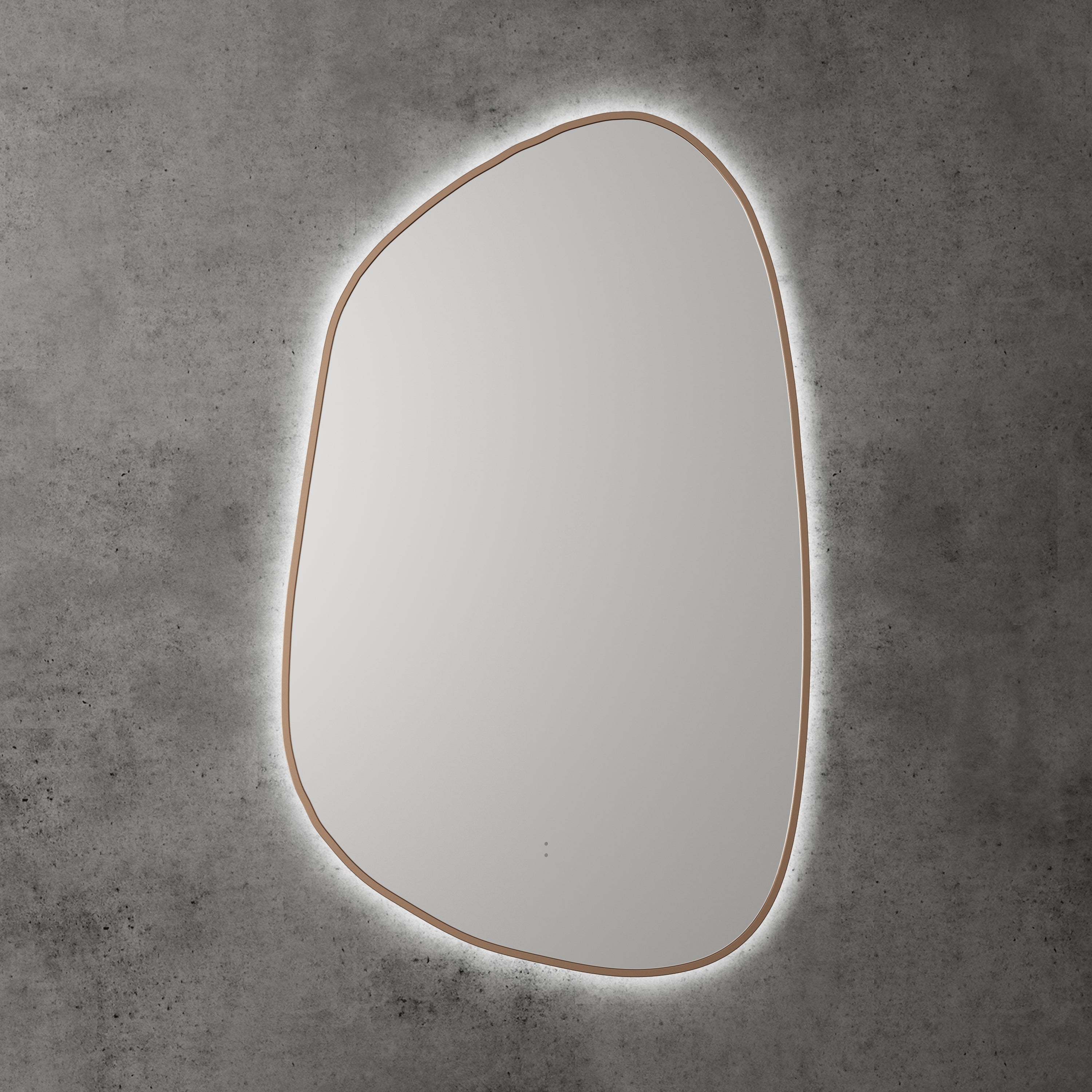 Tarcoola Asymmetric LED Mirror Brushed Bronze