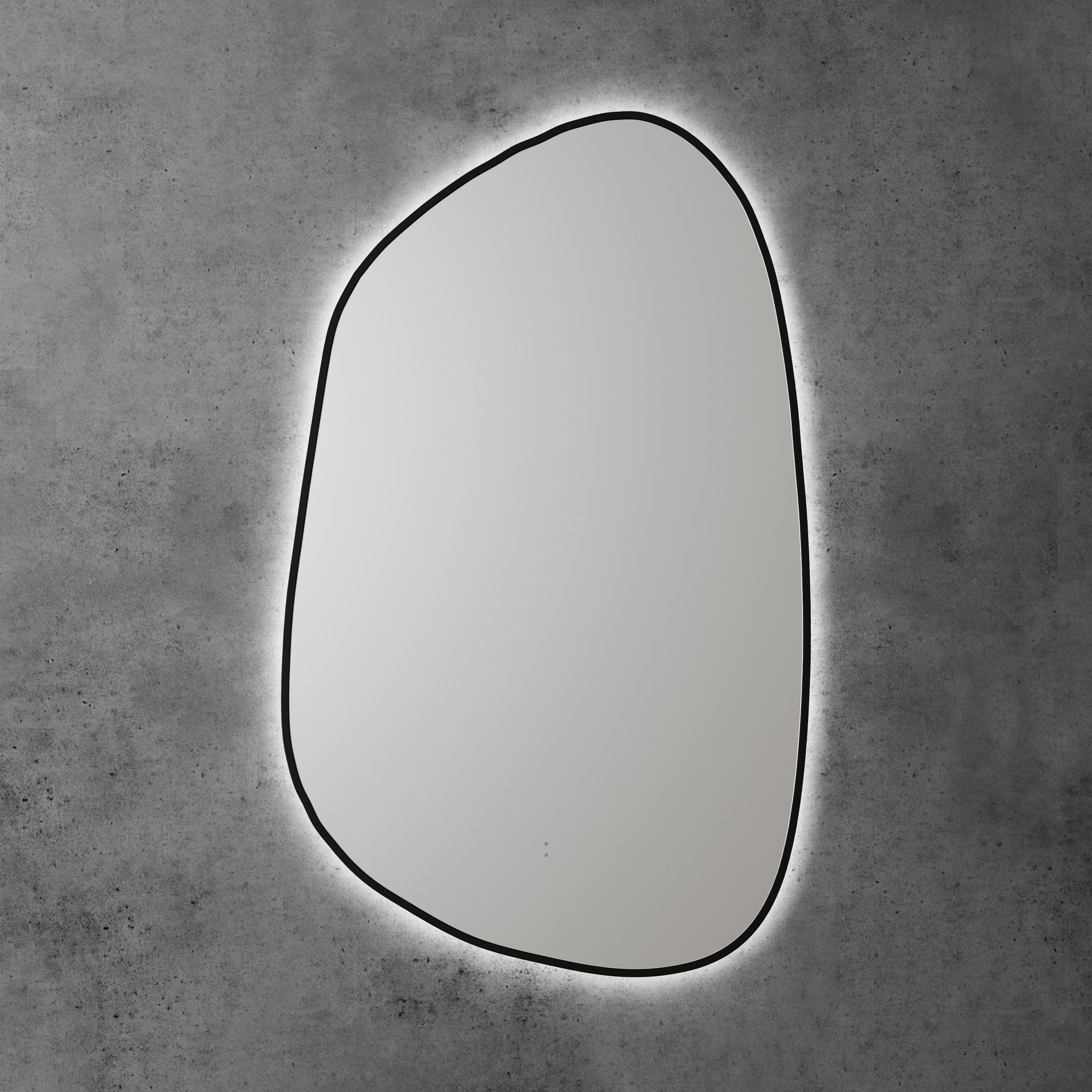 Tarcoola Asymmetric LED Mirror Matte Black