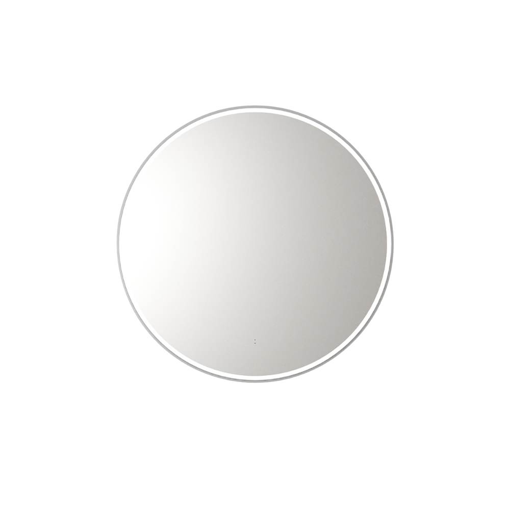 Windsor Round LED Mirror 700mm Brushed Nickel