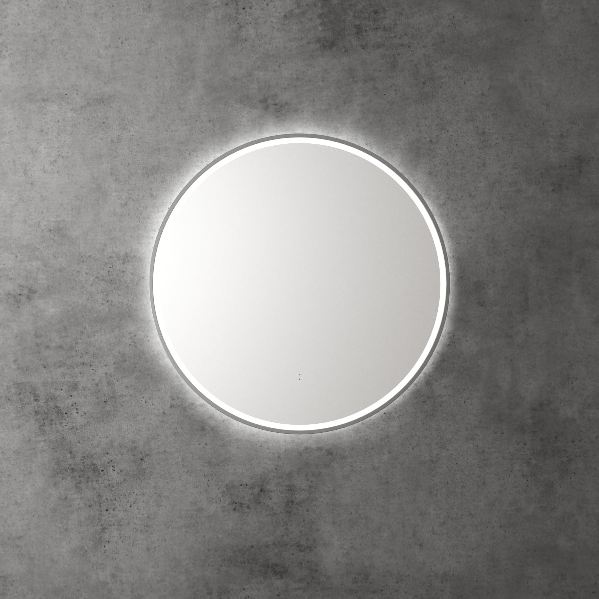 Windsor Round LED Mirror 700mm Gunmetal