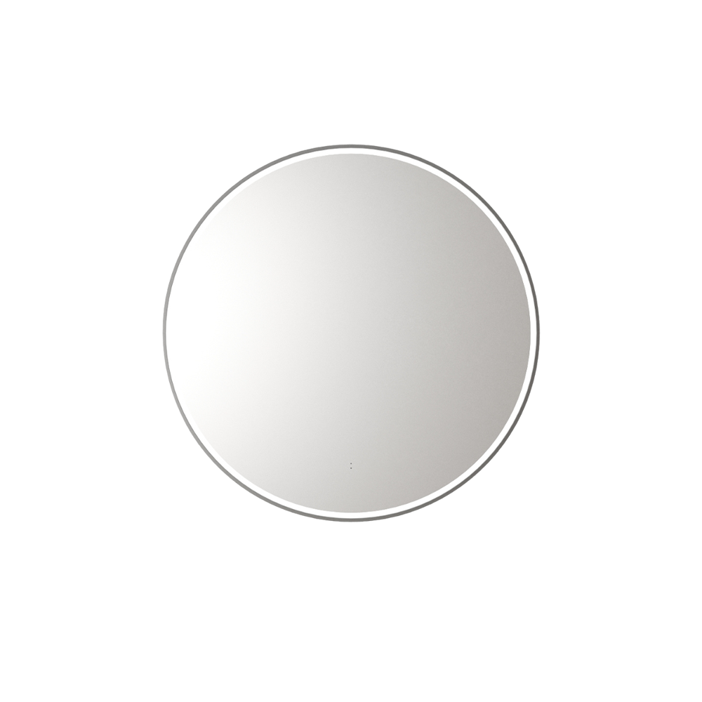 Windsor Round LED Mirror 700mm Gunmetal