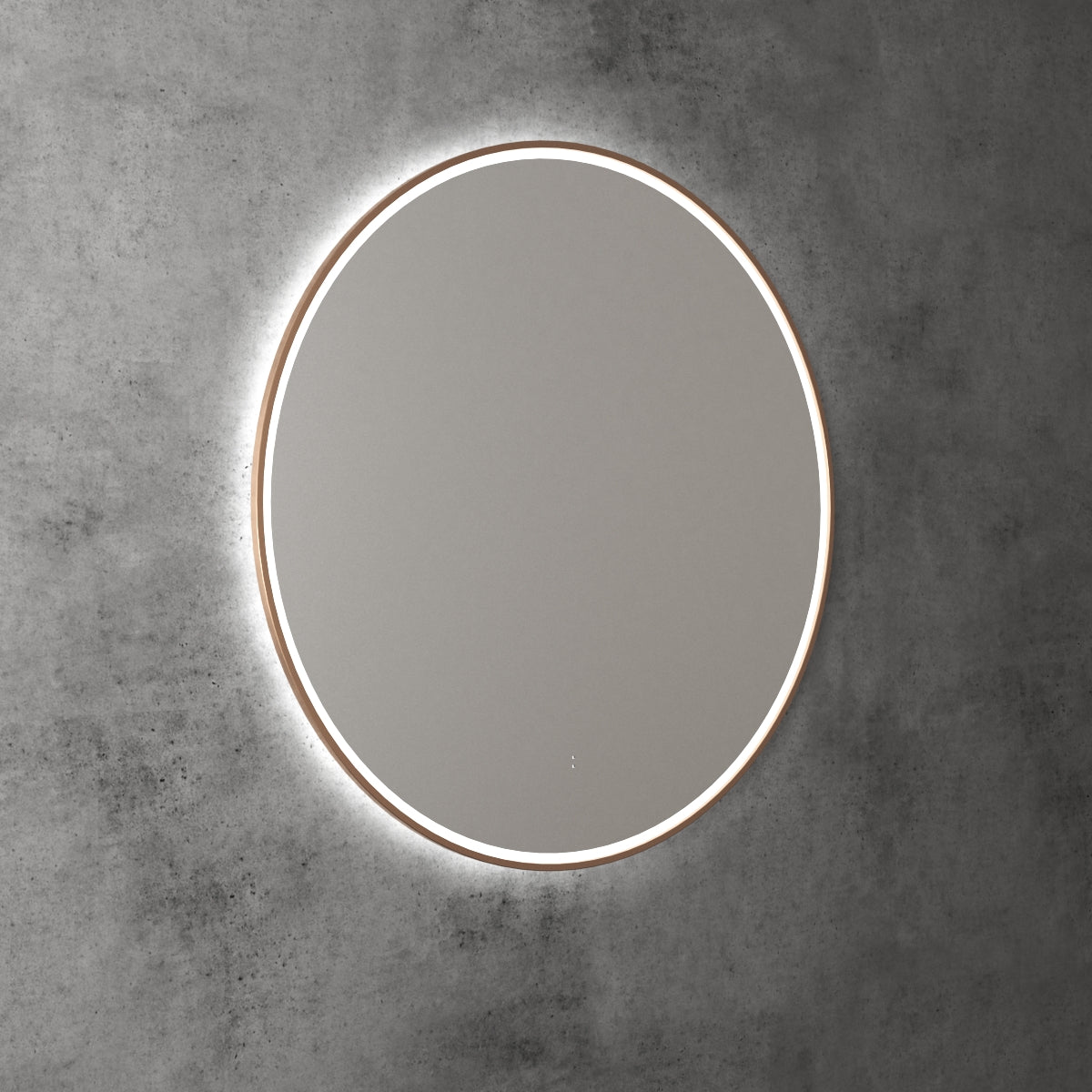 Windsor Round LED Mirror 900mm Brushed Bronze