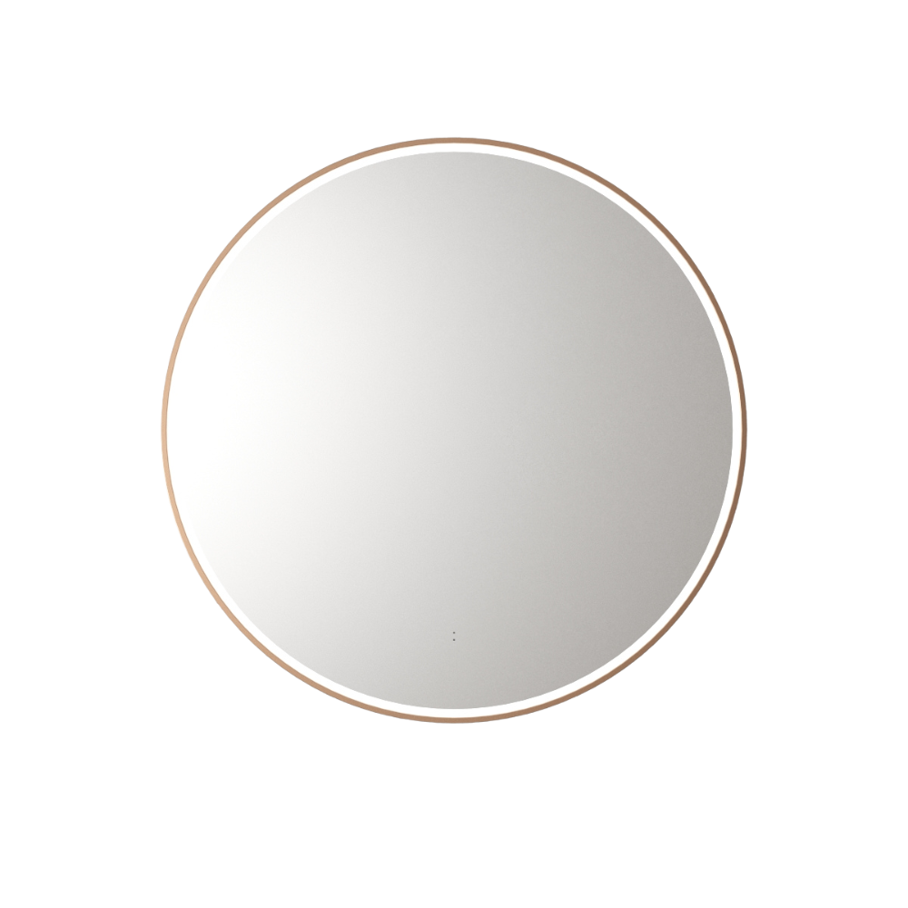 Windsor Round LED Mirror 900mm Brushed Bronze