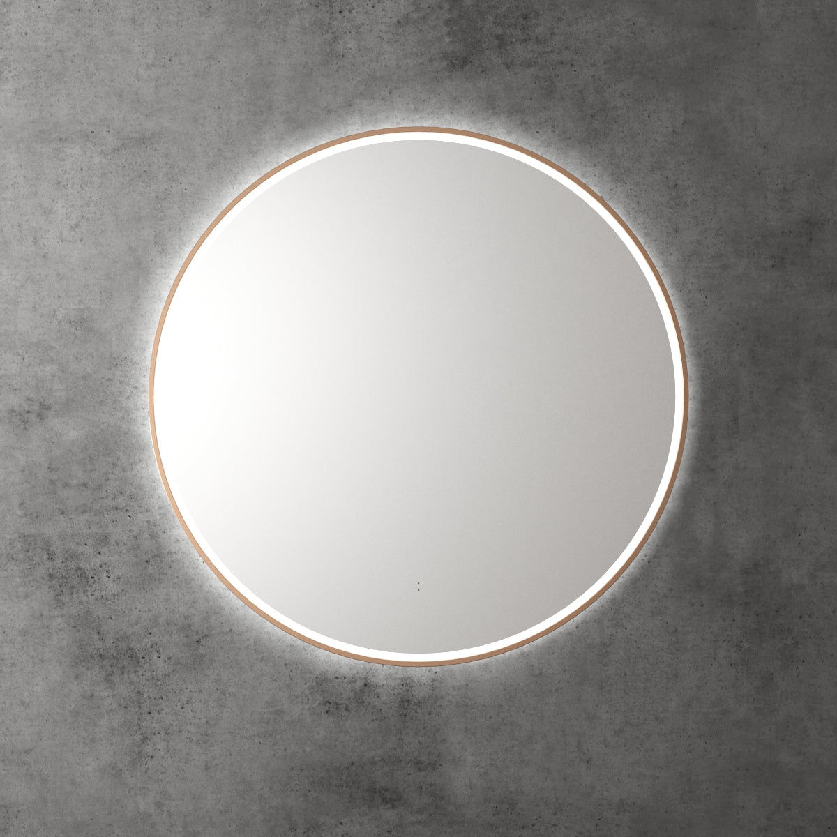 Windsor Round LED Mirror 900mm Brushed Bronze