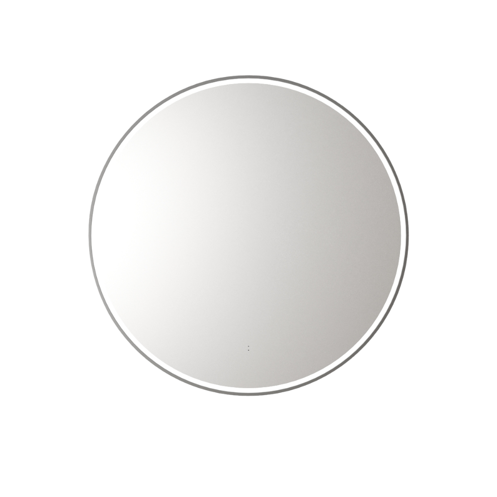 Windsor Round LED Mirror 900mm Gunmetal