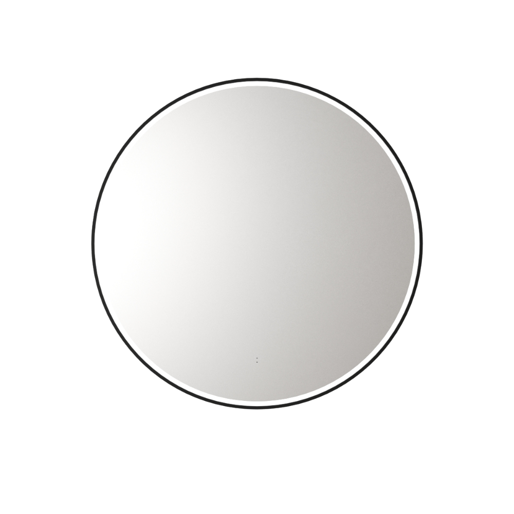 Windsor Round LED Mirror 900mm Matte Black