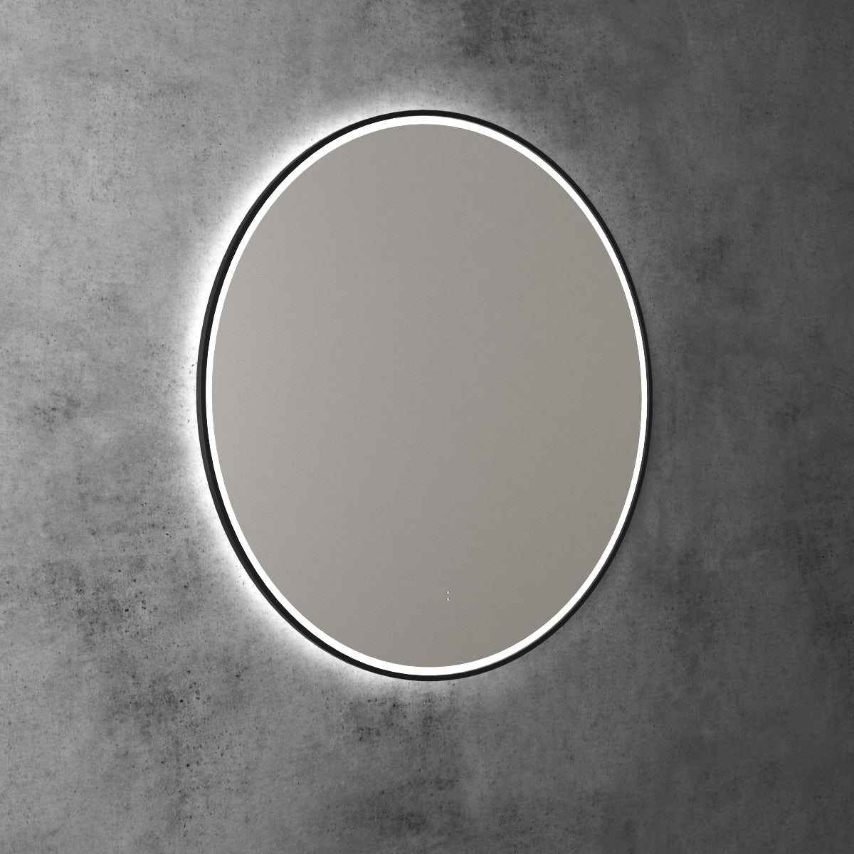 Windsor Round LED Mirror 900mm Matte Black