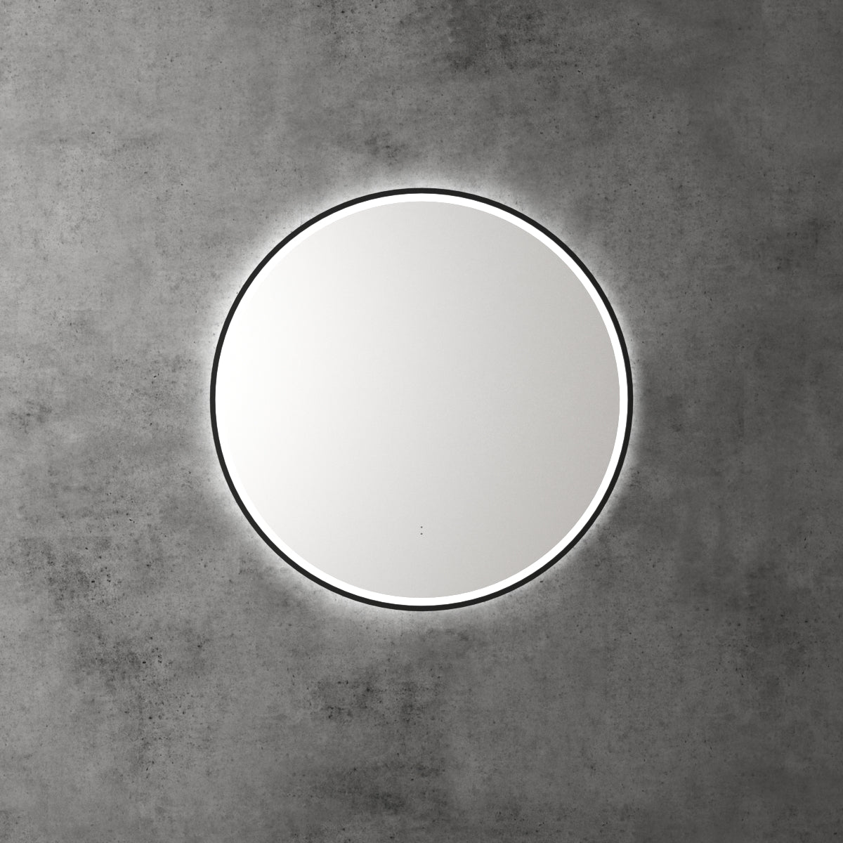 Windsor Round LED Mirror 700mm Matte Black